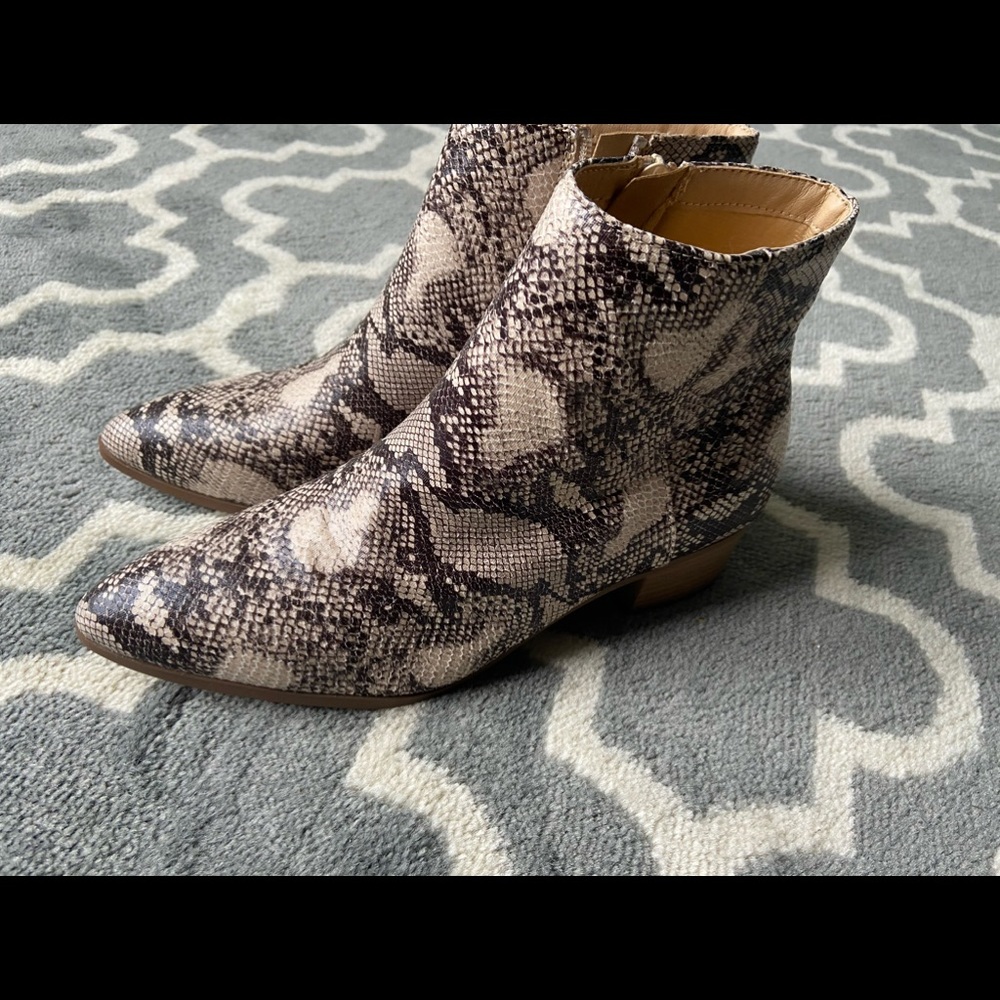 Snake skin boots